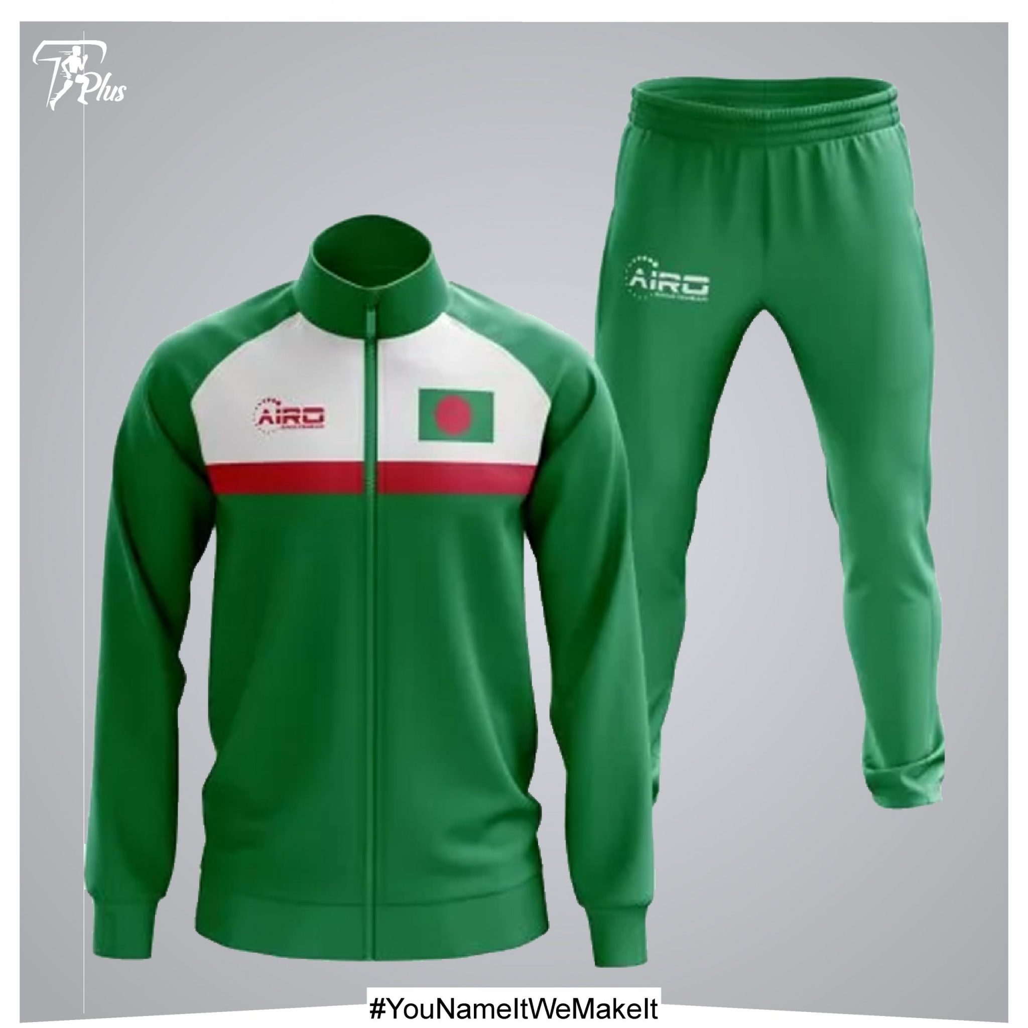 Bangladesh Concept Football Tracksuit (Green) – TPlus