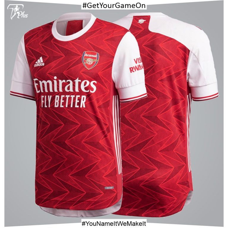 Arsenal Adult 20/21 Authentic Home Shirt – TPlus