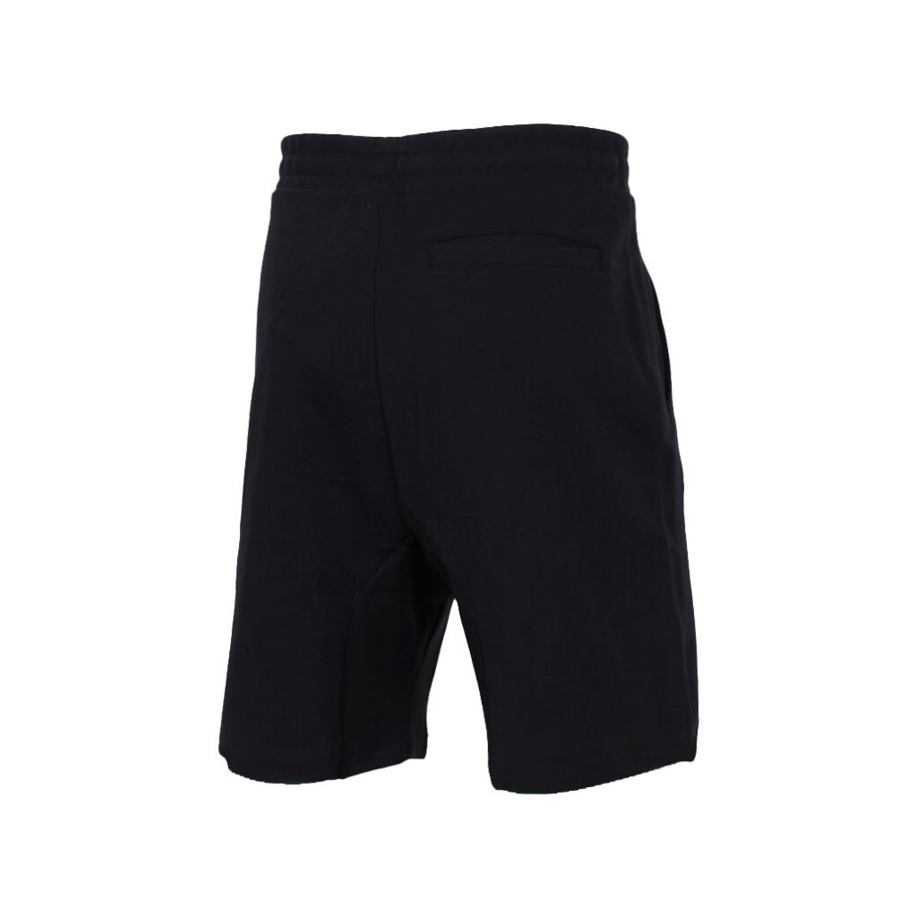 mens black fleece shorts