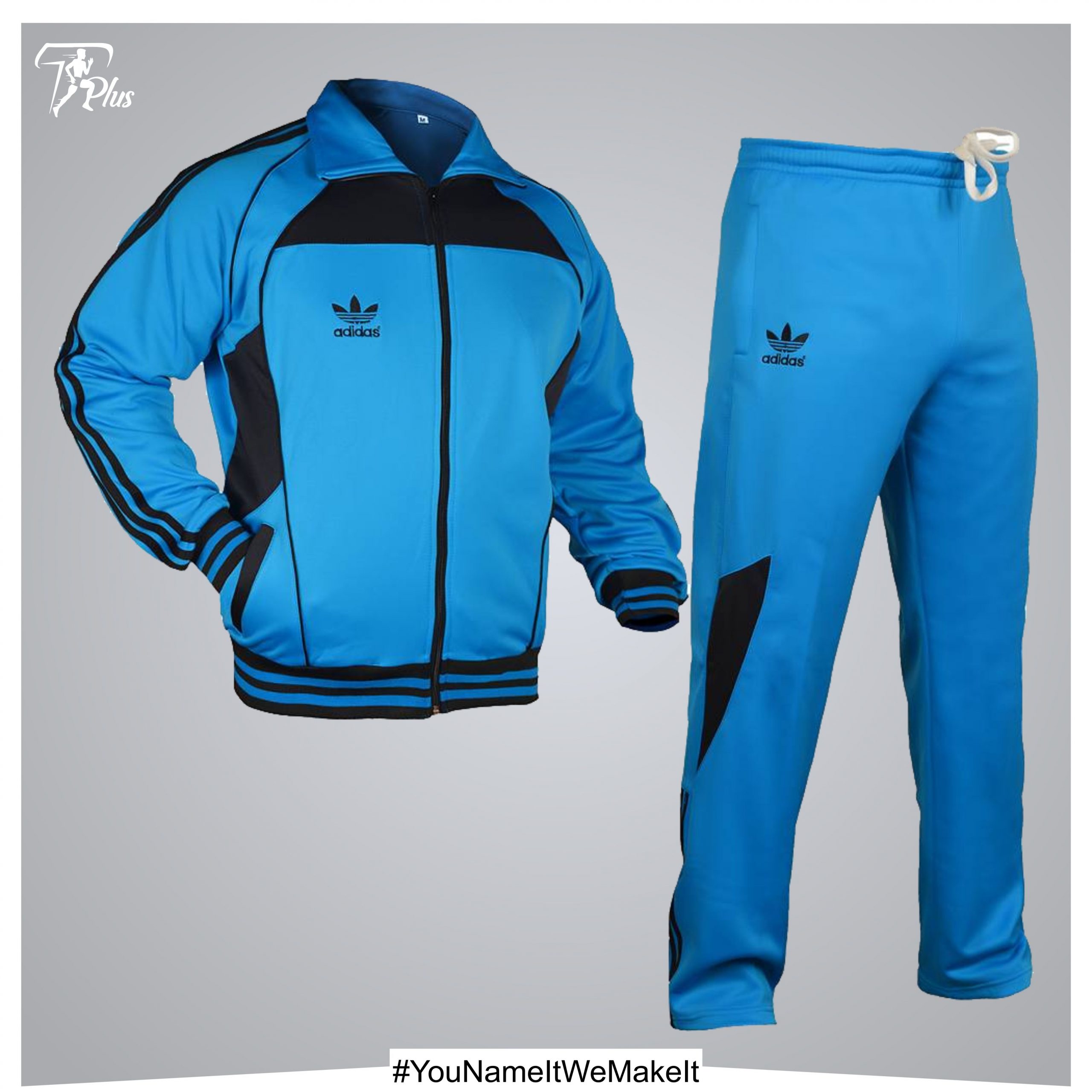 Adidas Dri Fit Tracksuit Blue TPlus