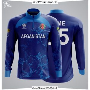Afghanistan 2024 WC Drill Top Full Printed