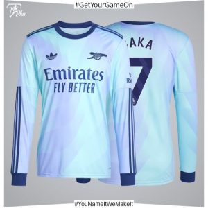 Arsenal adidas Third Shirt 2024-25 with Saka 7 Printing - Full Sleeve