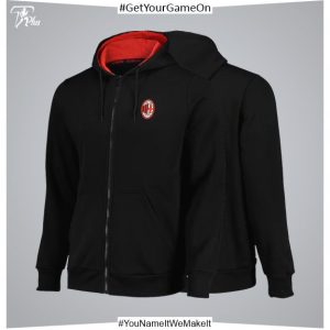 AC Milan Core Full Zip Hoodie - Black - Men