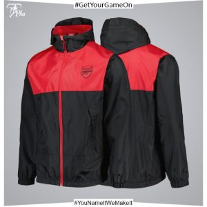 Arsenal Shower Jacket - Black-Red - Men