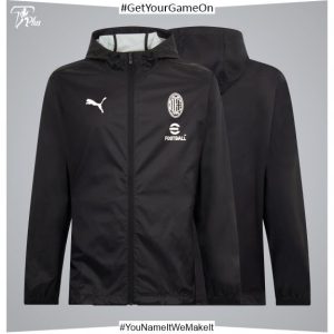 MILAN TRAINING 2024-25 JACKET WITH ZIPPER AND HOOD